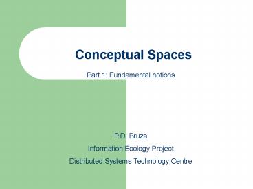 Conceptual Spaces
