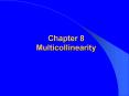 Chapter 8 Multicollinearity PowerPoint PPT Presentation