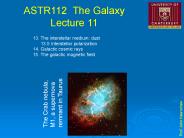 13' The interstellar medium: dust