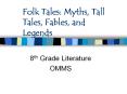 Folk Tales: Myths, Tall Tales, Fables, and Legends PowerPoint PPT Presentation