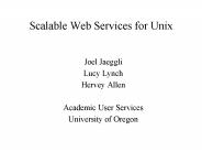 Scalable Web Services for Unix