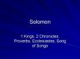 Solomon PowerPoint PPT Presentation
