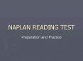 NAPLAN READING TEST PowerPoint PPT Presentation