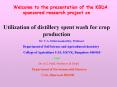 Welcome to the presentation of the KBDA sponsored research project on PowerPoint PPT Presentation