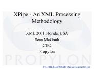 XPipe An XML Processing Methodology