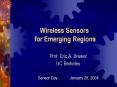 Wireless Sensors for Emerging Regions PowerPoint PPT Presentation