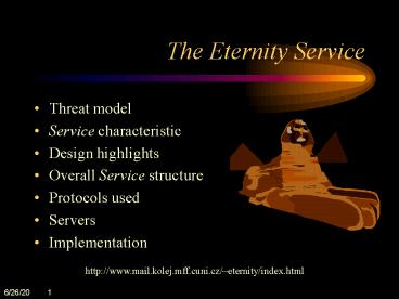 The Eternity Service