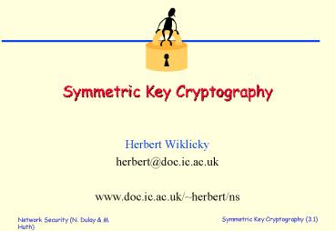 PPT – Symmetric Key Cryptography PowerPoint presentation | free to view ...