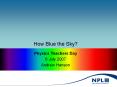 How Blue the Sky? PowerPoint PPT Presentation