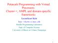 Petascale Programming with Virtual Processors: Charm , AMPI, and domainspecific frameworks PowerPoint PPT Presentation
