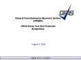 General Fund Enterprise Business System GFEBS DFAS Rome Year End Customer Symposium PowerPoint PPT Presentation
