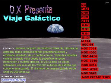 Viaje Galactico