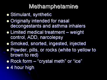 Methamphetamine