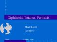 Diphtheria, Tetanus, Pertussis PowerPoint PPT Presentation