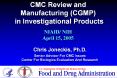 CMC Review and Manufacturing (CGMP)  in Investigational Products PowerPoint PPT Presentation
