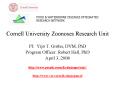 Cornell University Zoonoses Research Unit PowerPoint PPT Presentation