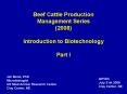 Beef Cattle Production Management Series PowerPoint PPT Presentation