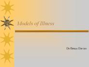 Models of Illness