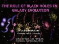 THE ROLE OF BLACK HOLES IN GALAXY EVOLUTION PowerPoint PPT Presentation