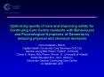 Optimizing quality of care and improving safety for Continuing Care Centre residents with Behavioural and Psychological Symptoms of Dementia by reducing physical and chemical restraints PowerPoint PPT Presentation