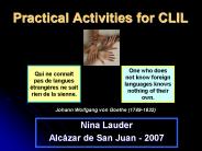 Practical Activities for CLIL