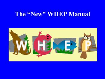 The New WHEP Manual