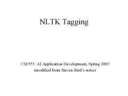 NLTK Tagging