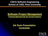 CS616 Software Engineering