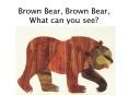 Brown Bear, Brown Bear, What can you see? PowerPoint PPT Presentation