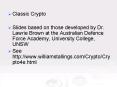 Classic Crypto PowerPoint PPT Presentation