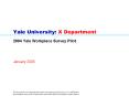 Yale University: X Department PowerPoint PPT Presentation