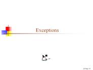 Exceptions