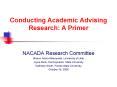 NACADA Research Committee PowerPoint PPT Presentation