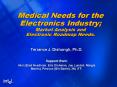 Medical Needs for the Electronics Industry; Market Analysis and Electronic Roadmap Needs. PowerPoint PPT Presentation