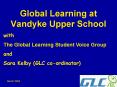 Global Learning at Vandyke Upper School PowerPoint PPT Presentation