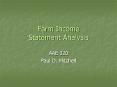 Farm Income Statement Analysis PowerPoint PPT Presentation