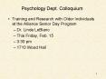 Psychology Dept' Colloquium PowerPoint PPT Presentation