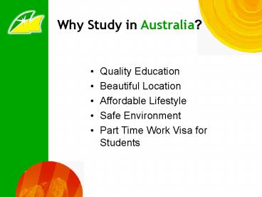 Why Study in Australia