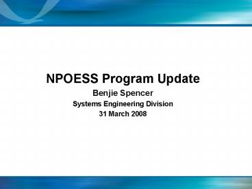 NPOESS Program Update