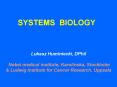 SYSTEMS BIOLOGY PowerPoint PPT Presentation