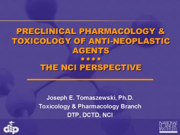 PRECLINICAL PHARMACOLOGY