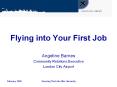 Flying into Your First Job PowerPoint PPT Presentation