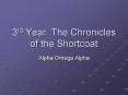 3rd Year: The Chronicles of the Shortcoat PowerPoint PPT Presentation