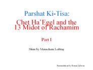 Parshat Ki-Tisa: