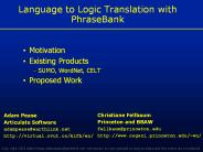 Language to Logic Translation with PhraseBank