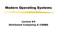 Modern Operating Systems PowerPoint PPT Presentation