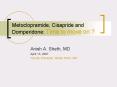 Metoclopramide, Cisapride and Domperidone: Time to move on PowerPoint PPT Presentation