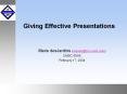 Giving Effective Presentations PowerPoint PPT Presentation