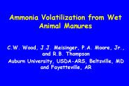 Ammonia Volatilization from Wet Animal Manures