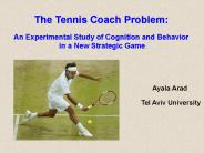The Tennis Coach Problem: